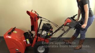 Two stage snow thrower auger belt replacement