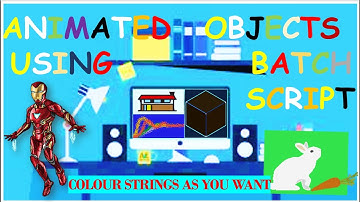 How to create Animations or Motion Graphics  🏠 📦 🚗with Batch Script Command Lines ! |Tutorial Part 2