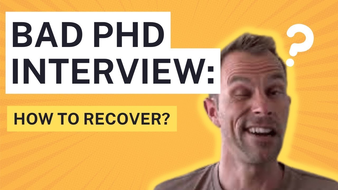 bad phd interview reddit