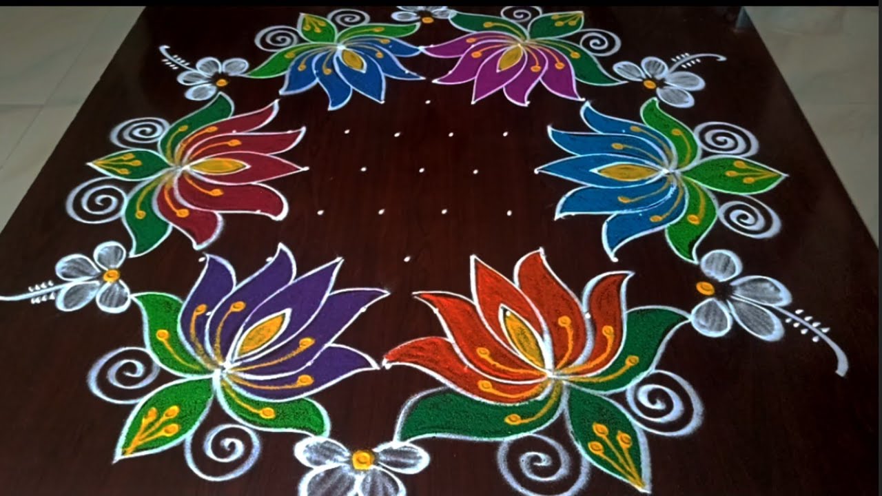 #rangoli #festival sankranti rangolis 🌺 beautiful 9*5 dots sankranti muggulu #rangoli #festival