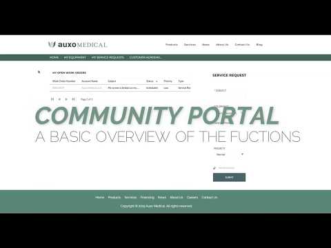 How to use the Auxo Medical Customer Community Portal