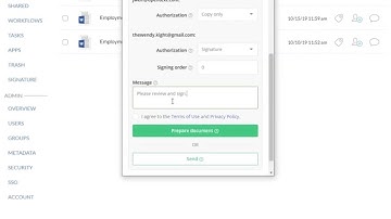 Send a Document for Electronic Signature | OpenText Core Share