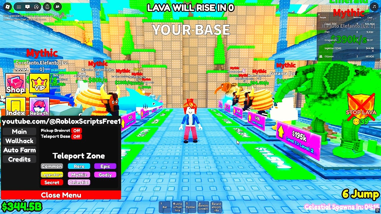 Лучший скрипт для выживания в лаве при головокружении