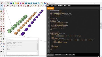 Ruby for SketchUp | Test size grouping and set color with Ruby Script