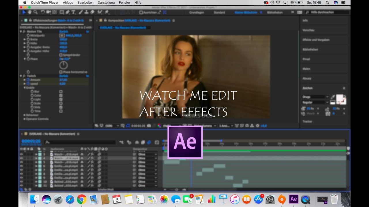 watch me edit #1 // after effects - YouTube