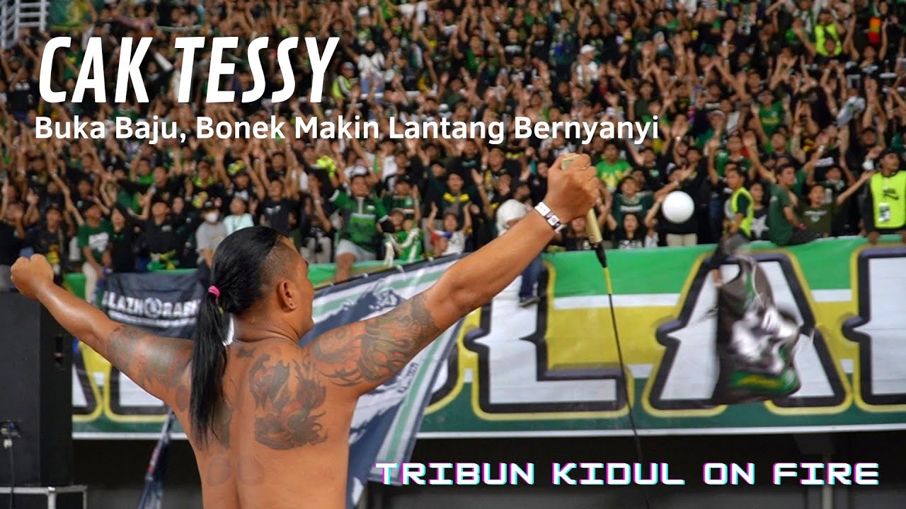 Saat Cak Tessy dan Cak Puye Terus Lantangkan Suara Bonek di Tribun Kidul | Persebaya vs PSIM