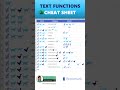 Excel Text Functions Cheat Sheet – Like You’ve NEVER Seen Before! #shorts