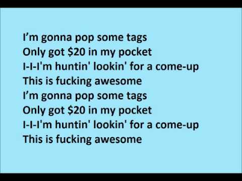 Thrift Shop (feat. Wanz) - Macklemore ft Ryan Lewis LYRICS