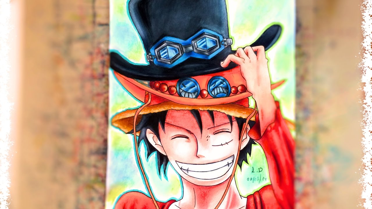 One Piece: How to draw Luffy with the three brothers hats - Come disegnare  Rubber con i tre cappelli - YouTube