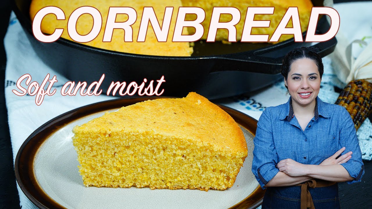 CORNBREAD recipe | Moist and soft SWEET cornbread - YouTube