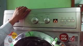 IFB fully automatic front load machine demo