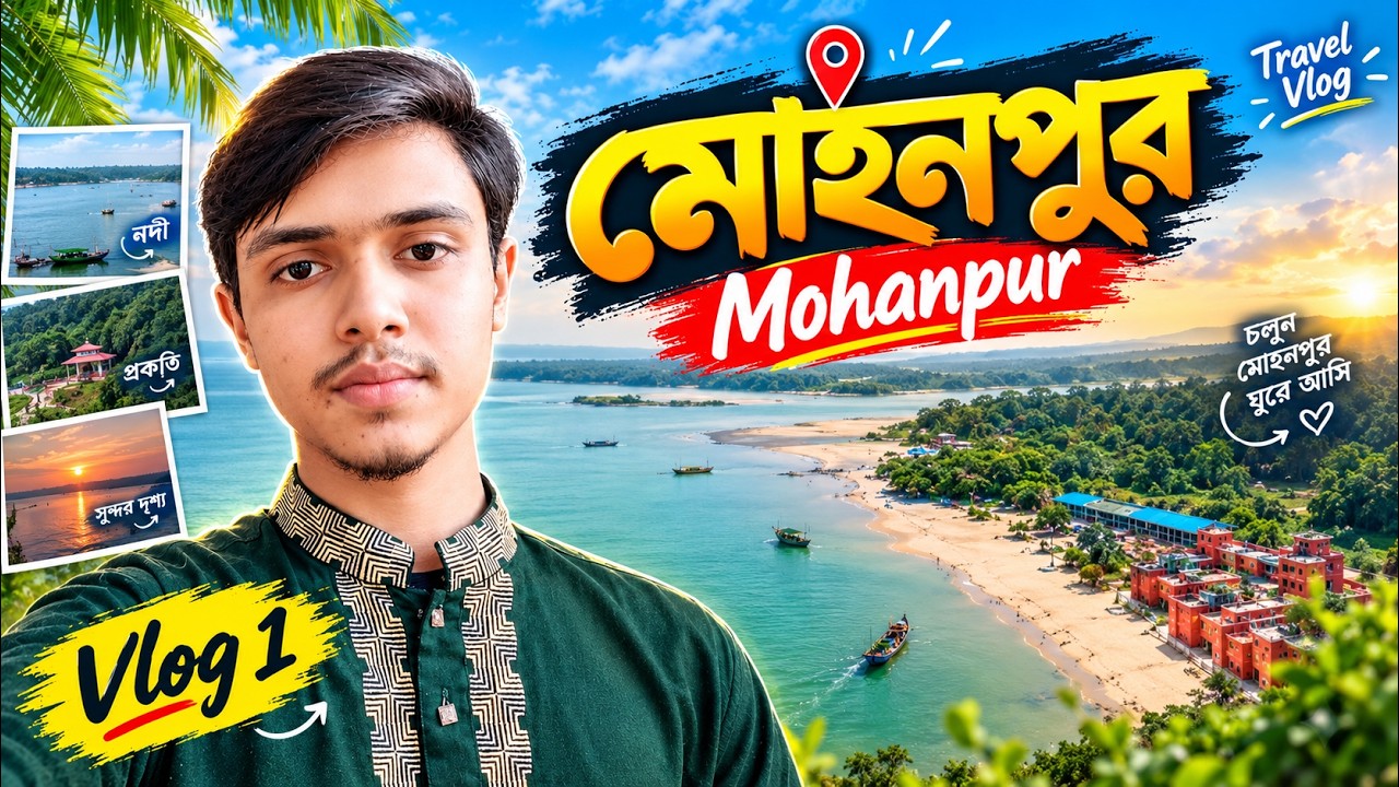 মোহনপুর |Mini Cox Bazar |মোহনপুর পর্যটন কেন্দ্র বাংলাদেশের একমাত্র মিঠা পানির বীচ...🏖