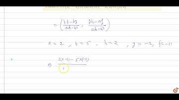 In order to eliminate the first degree terms from the equation `2x^2+4xy+5y^2-4x-22y+7=0`, the ...