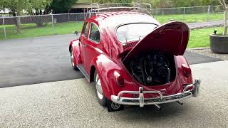 1962 Volkswagen Beetle Cold Start.