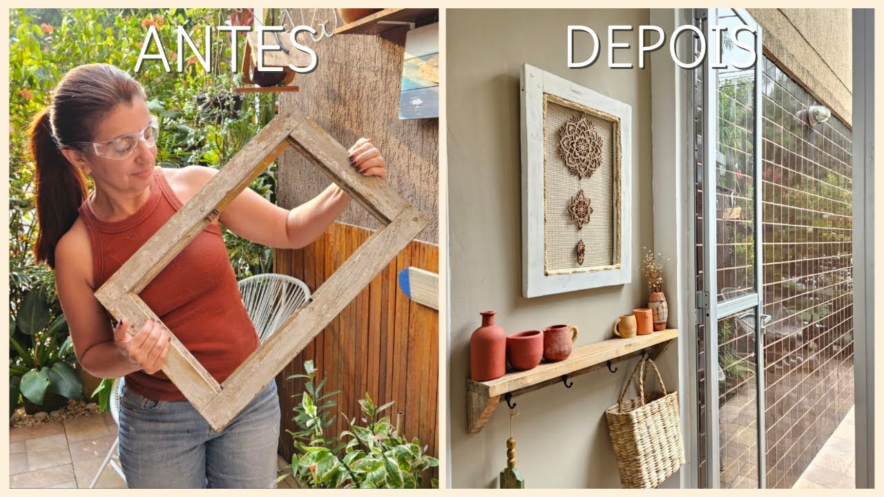 FAÇA VOCÊ MESMO | IDEIA PARA DECORAR USANDO JANELA ANTIGA!!