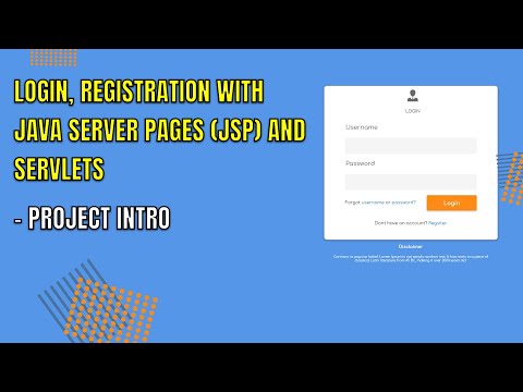 1 Login and Register with Java Server PagesJSP & Servelets   Demo Project Introduction