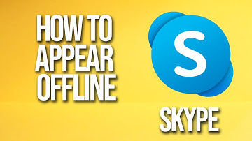 How To Appear offline Skype Tutorial