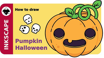 Inkscape Tutorial: How to draw Pumpkin [Halloween]