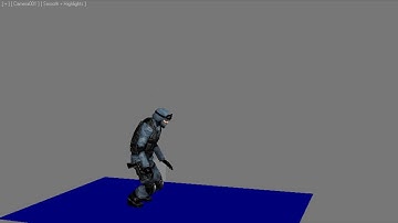 3dsmax: biped soldier jump animation test