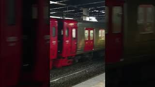 【JR九州813系電車】〜唸るモーター音〜JR小倉駅発車お見送り〜ジョイント音を添えて〜