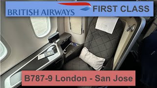 My FIRST, FIRST CLASS! British Airways to Silicon Valley: 787-9