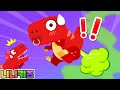 Baby Tyrannosaurus farts! | Dinosaur friends | T-Rex, Stegosaurus, Triceratops | Poo Poo | NINIkids