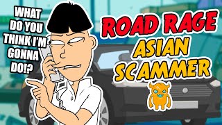 Crazy Guy Flips out on Terrible Asian Scammer