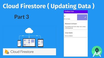 Cloud Firestore  : Crud App Part 3 (Updating Data)