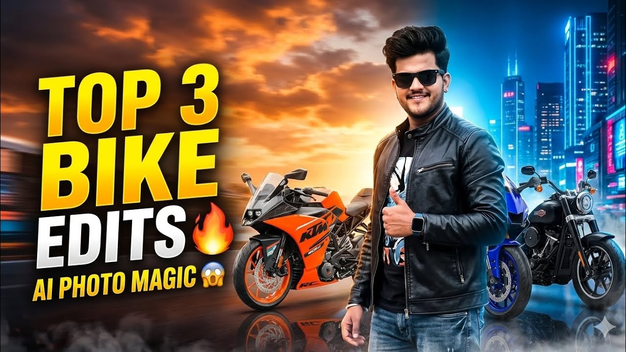 Top 3 Viral Bike Photo Editing Tutorial 2026 🔥 Step-by-Step Full Guide ...
