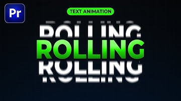 Scrolling Text Animation in Adobe Premiere Pro | Rolling Text Animation