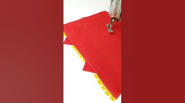 Triangles pattern with Lace Using Sewing Tips and Tricks #shorts #shortsfeed #sewinghacks