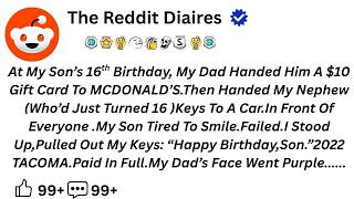 At My Son's 16th Birthday, My dad Handed Him A $10 Gift Card To McDonald's. Then Handed MY Nephew... Update