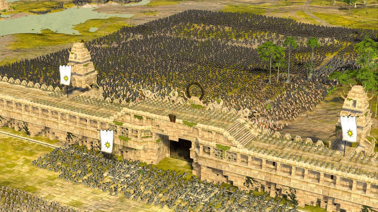 MASSIVE SIEGE OF LIZARDMEN CASTLE - Total War WARHAMMER 2