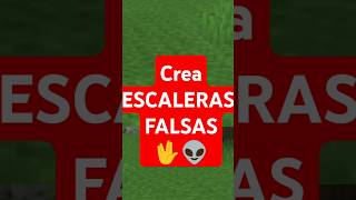 🥶👉Como hacer escaleras en falsas✋🤬TRUCOS DE MINECRAFT!!  #datwinxp #datwinxd #datwin