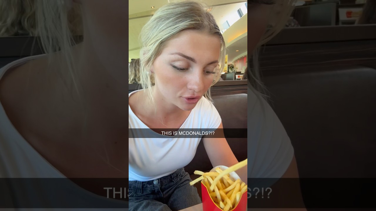 I VISITED THE BEST MCDONALDS ON THE PLANET😳 #salliegrace #mcdonalds #fastfood #europe #italy #wow