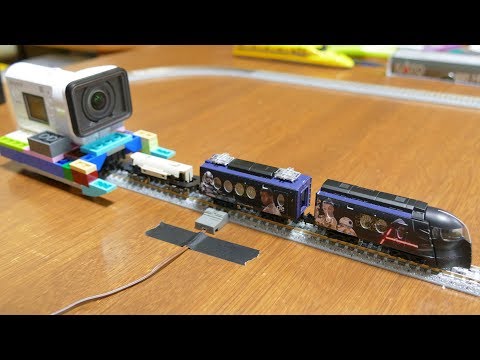 Nゲージ　KATOの台車ビデオカメラを載せて走れるか試してみましたが・・・微妙です‼
