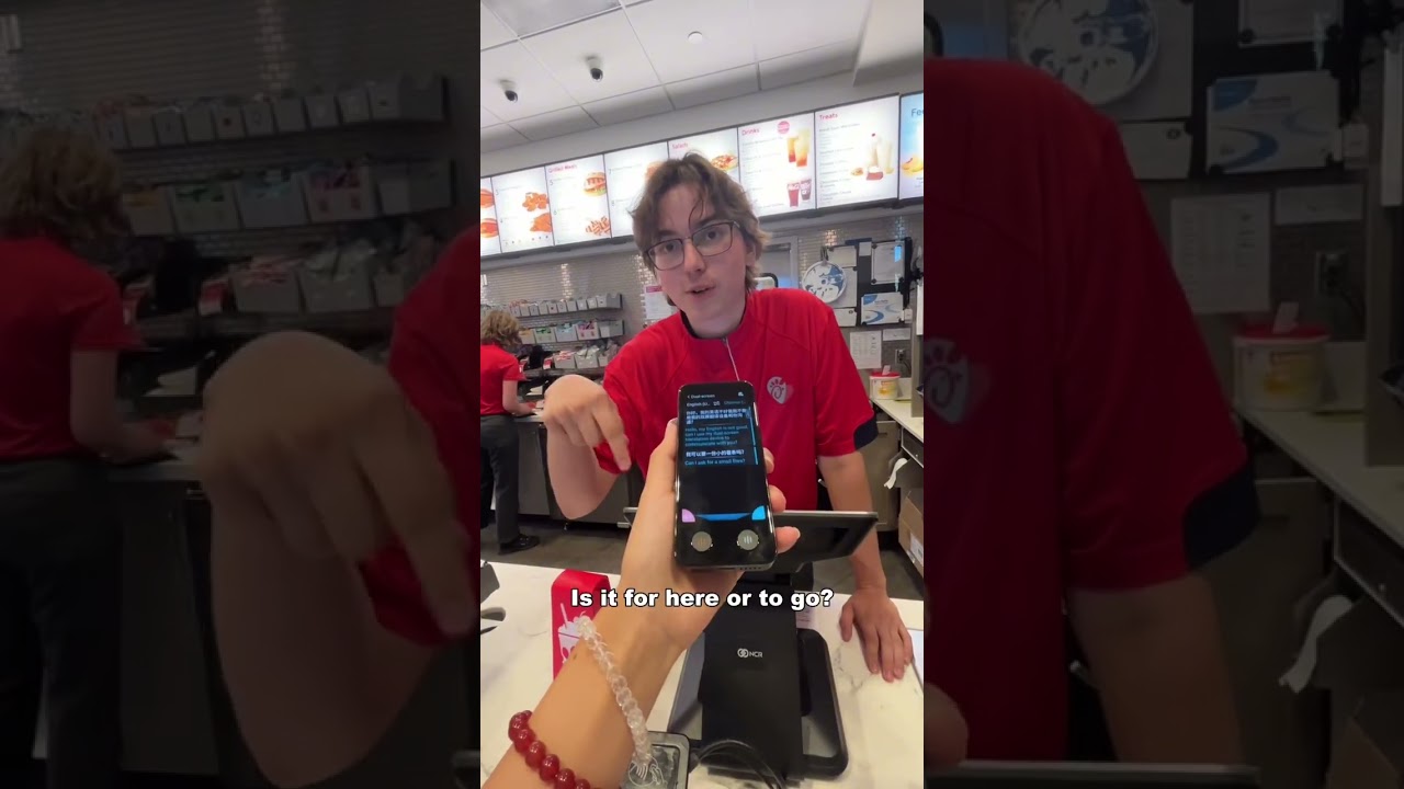 A translator that actually orders food?! 🤯 