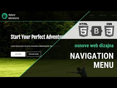 Kako napraviti navigation menu  |  Osnove web dizajna