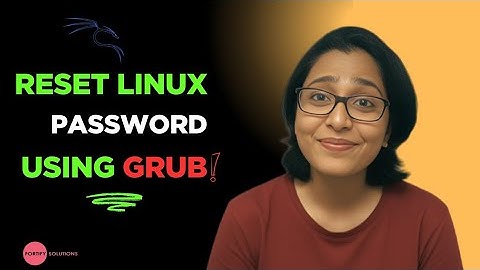 Reset Forgotten Linux Password (GRUB Method) — Kali Linux Lab