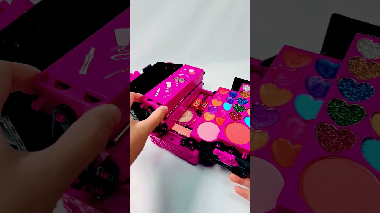satisfying with makeup set toy | makeup kit | fashion set toy #makeupkit #makeup