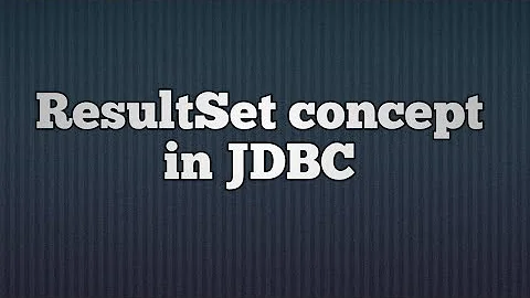 25.ResultSet concept in JDBC | ResultSet in JDBC
