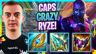 CAPS CRAZY GAME WITH RYZE! | G2 Caps Plays Ryze Mid vs Syndra! | Season 2023