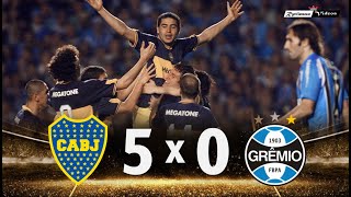 Boca Juniors 5 x 0 Grêmio ● 2007 Libertadores Final Extended Highlights & Goals HD