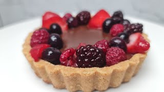 No Bake Chocolate Ganache Tart | Chocolate Tart Recipe | Eggless Dessert