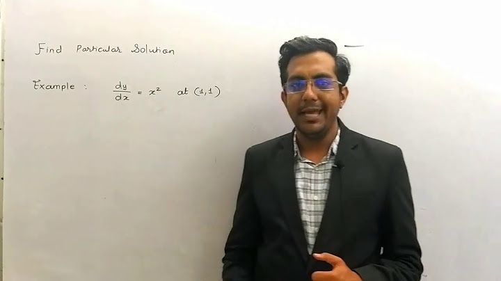 How to find particular solution of differential equation