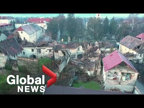 Croatia earthquake: Drone captures quake destruction as residents worry for aftershocks