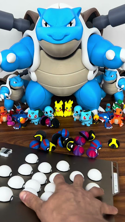 Models available on thangs link in bio. #pokemon #stl #3dprinting #magnetic
