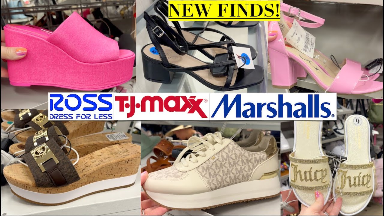 NEW SHOE SHOPPING AT TJ MAXX & MARSHALLS SHOP WITH ME 2024 | HEELS, SANDALS, DESIGNER, NEW FINDS #sh