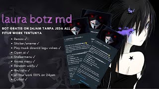 NOMOR BOT WA GRATIS FITUR BANYAK, OPEN AI MUSIC STICKER#botwasticker #bot #botbugwa #botwaterbaru