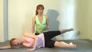 Pilates Workout Exercise: Side Lying Scissors